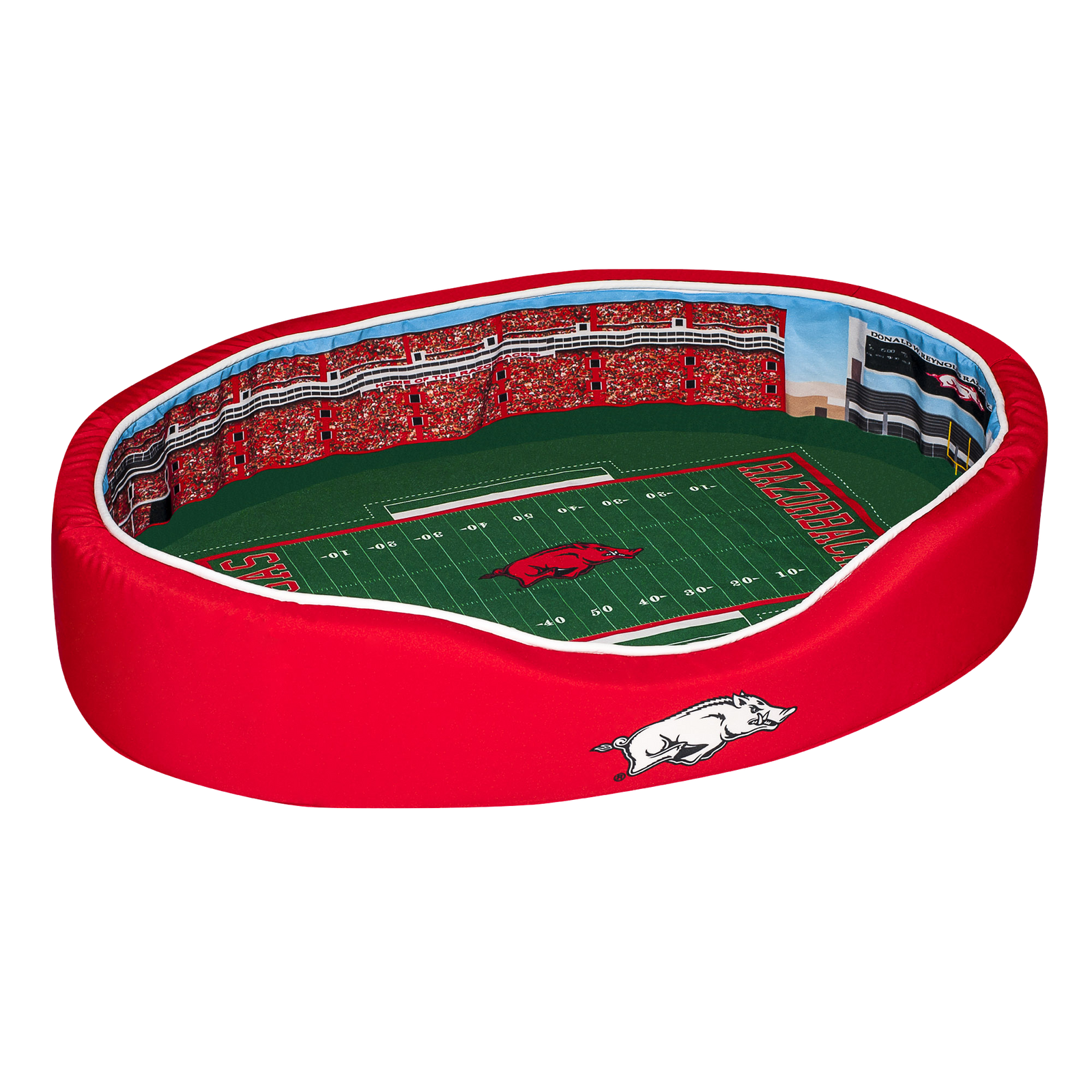 Arkansas razorback Donald W. Reynolds Razorback stadium dog bed